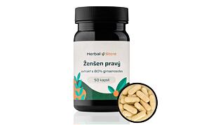 Ženšen pravý kapsle - extrakt s 80% ginsenosides