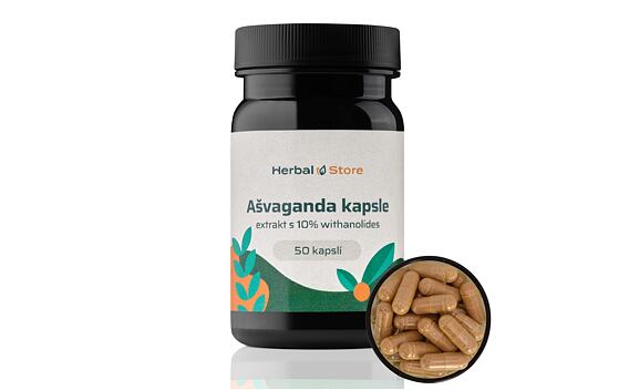 Ašvaganda kapsle - extrakt s 10% withanolides